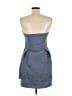 Black 100% Polyester Gray Blue Cocktail Dress Size M - photo 2