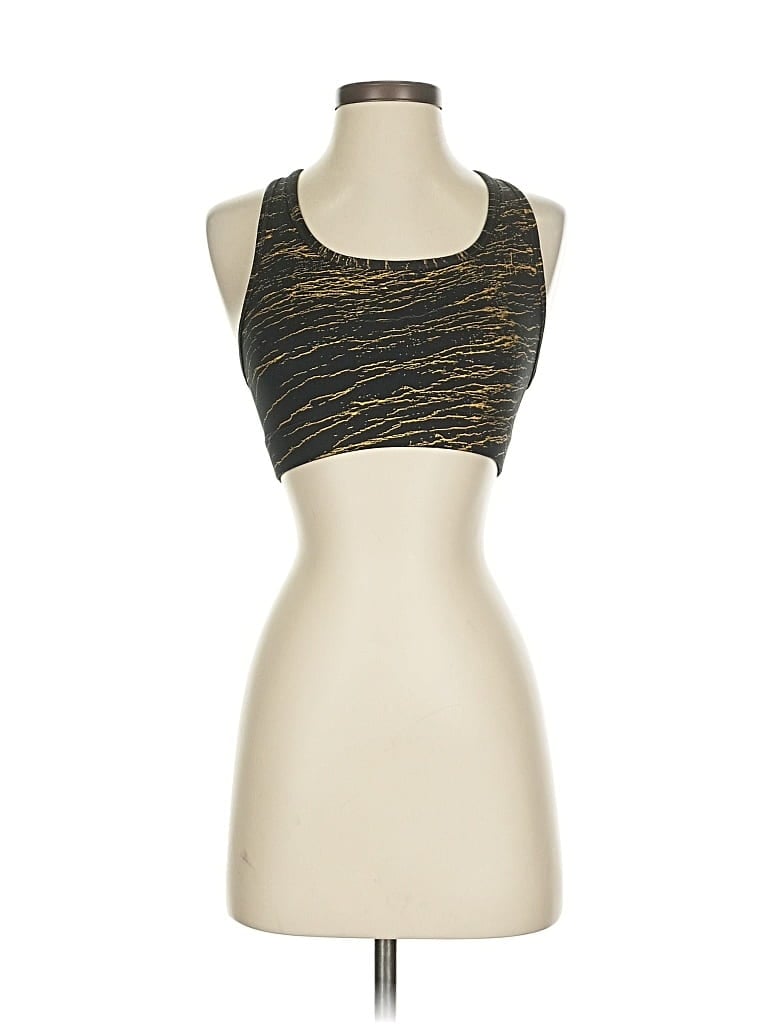Pre-owned Nike Tank Top Gold Halter Neckline Tops