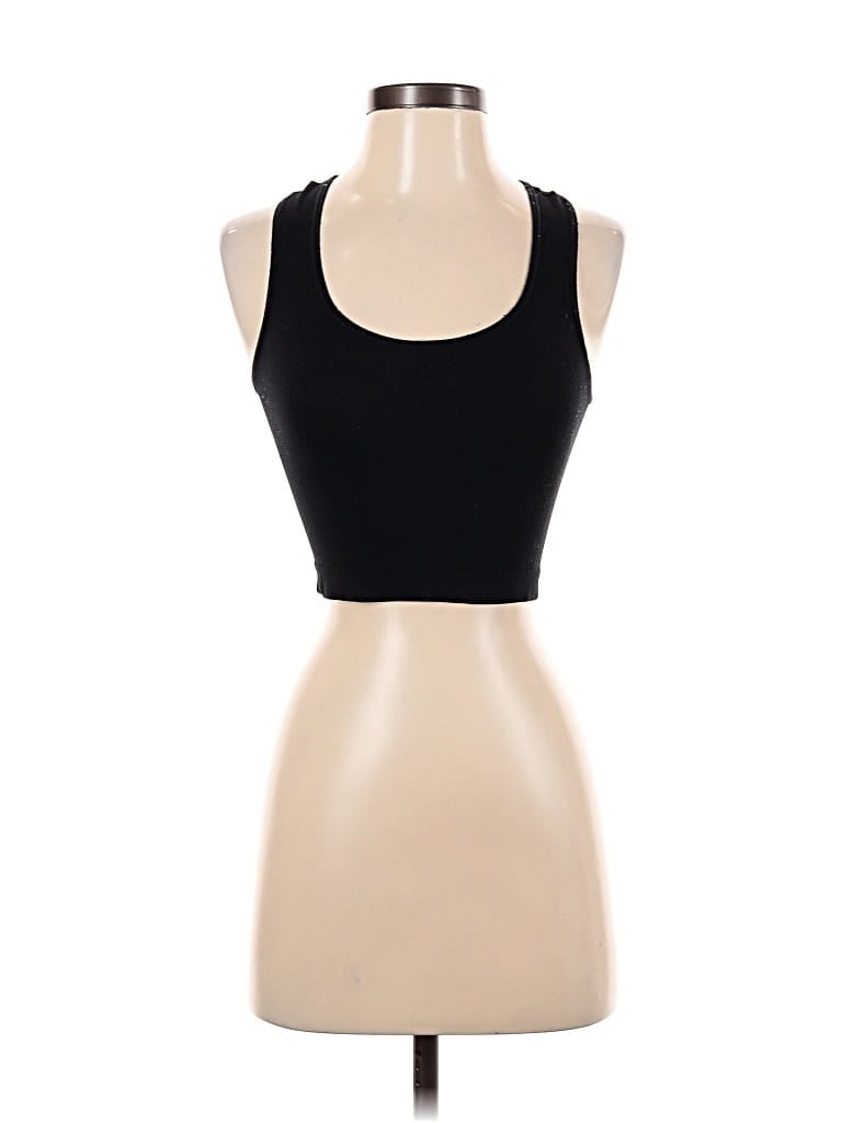 AVETO Pre-owned Tank Top Black Halter Neckline Tops