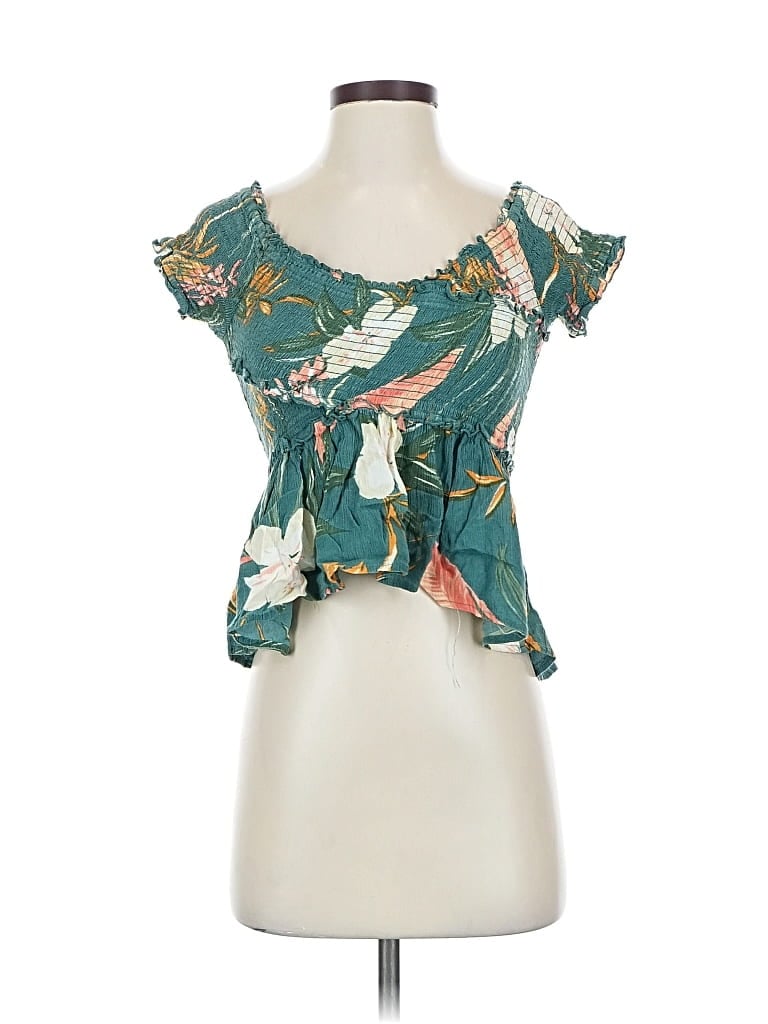 Pre-owned Patrons Of Peace Sleeveless Blouse In Blue