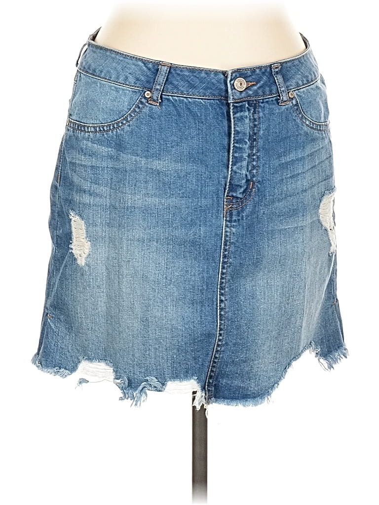 Pre-owned Rewash Denim Skirt In Blue