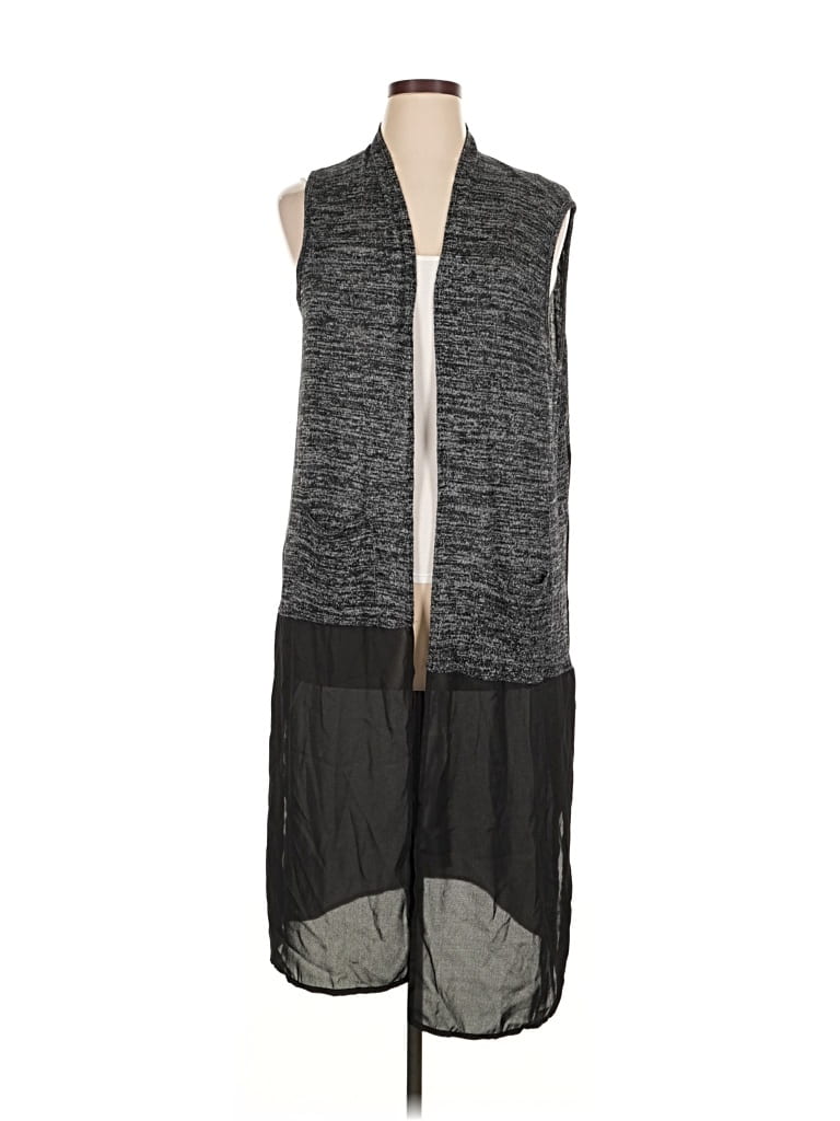 Pre-owned Pebble And Stone Cardigan Sweater In Gray