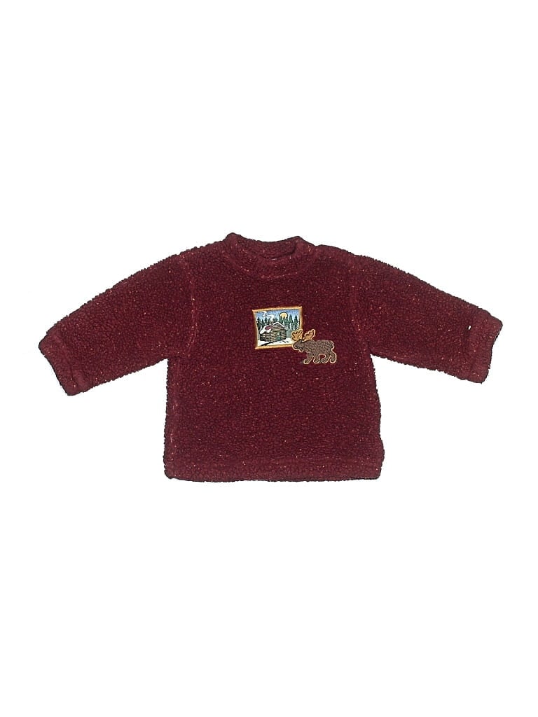 Pre-owned Carter's Babies' Pullover Sweater In Burgundy
