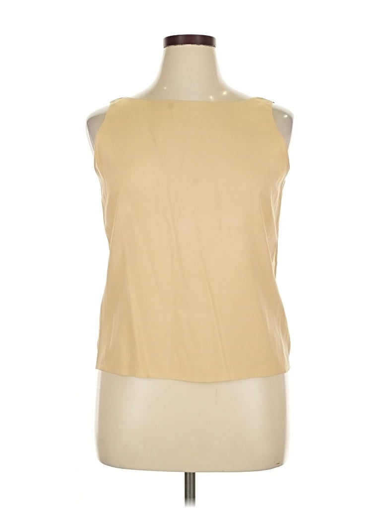 Pre-owned Liz Claiborne Collection Sleeveless Blouse In Brown
