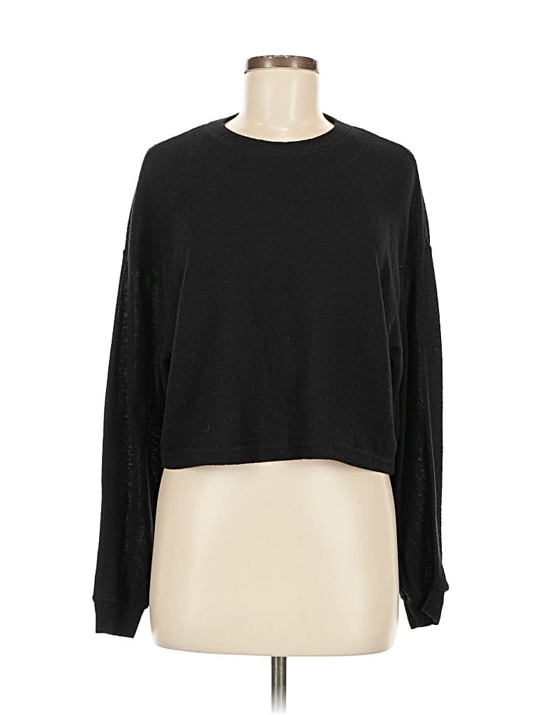 Pre-owned Divided By H&m Pullover Sweater In Black