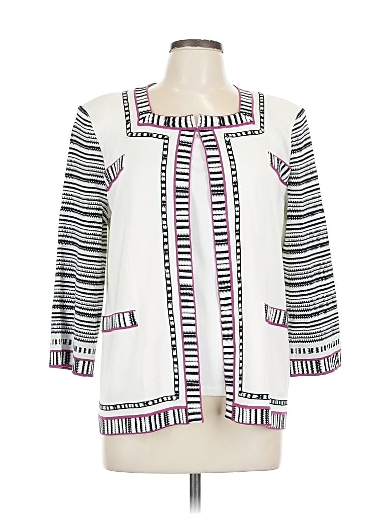 MISOOK Pre-owned Cardigan Sweater In White