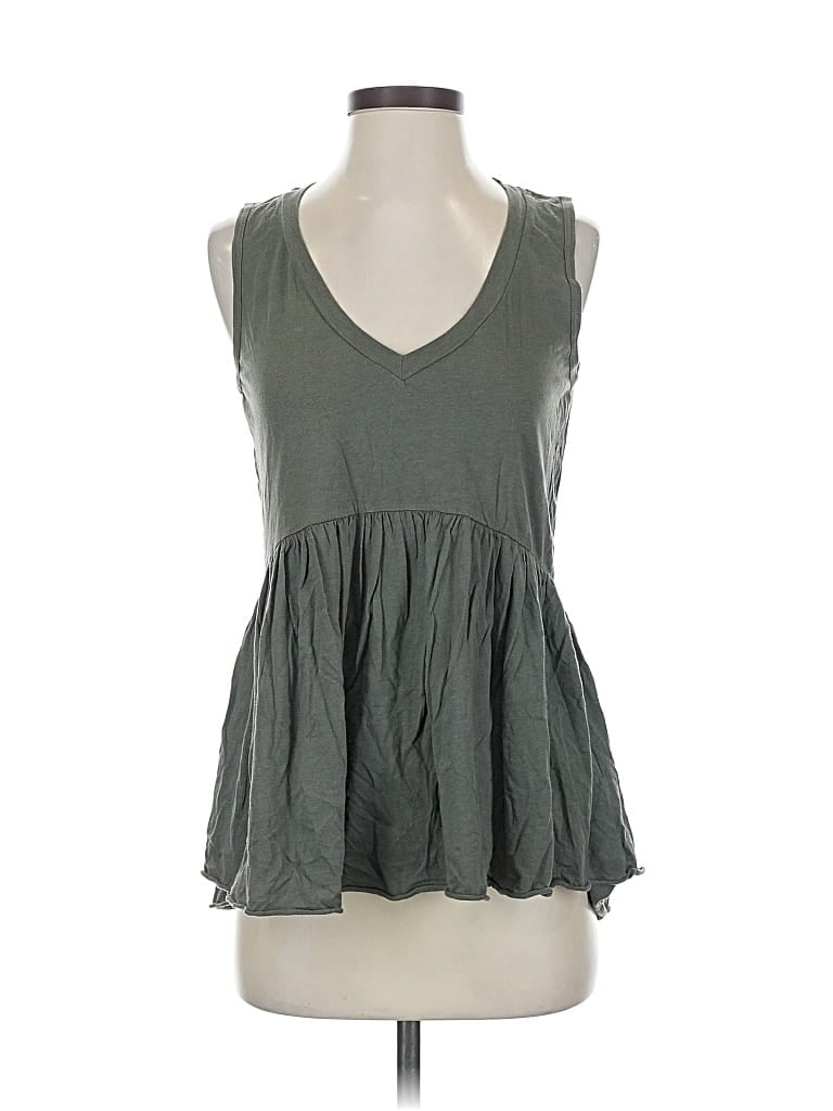Pre-owned T.la Sleeveless Blouse In Gray