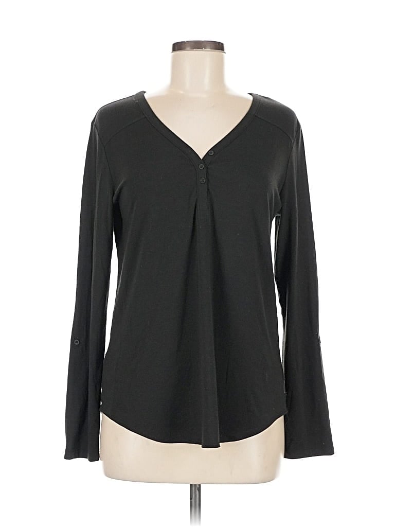 EDDIE BAUER Pre-owned Long Sleeve Blouse In Black