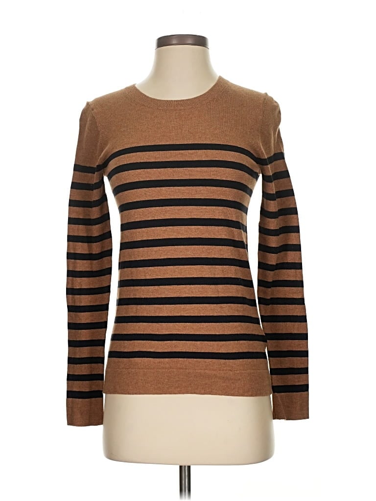 Pre-owned J.crew Factory Store Long Sleeve T-shirt In Brown
