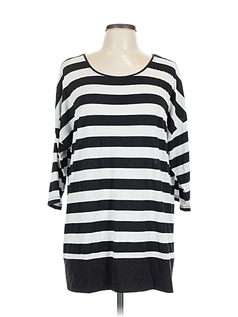 Pre-owned Erin London 3/4 Sleeve T-shirt In Black