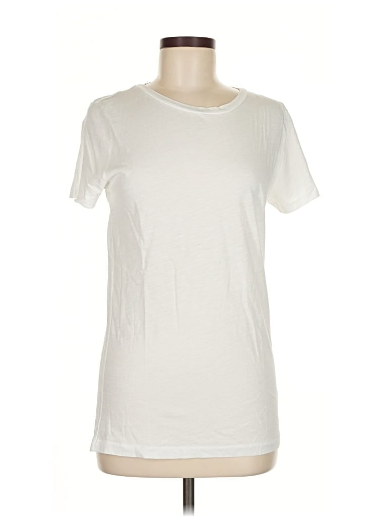 Pre-owned J.crew Factory Store Short Sleeve T-shirt In White