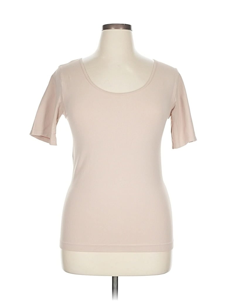 Pre-owned Ann Taylor Short Sleeve T-shirt In Brown