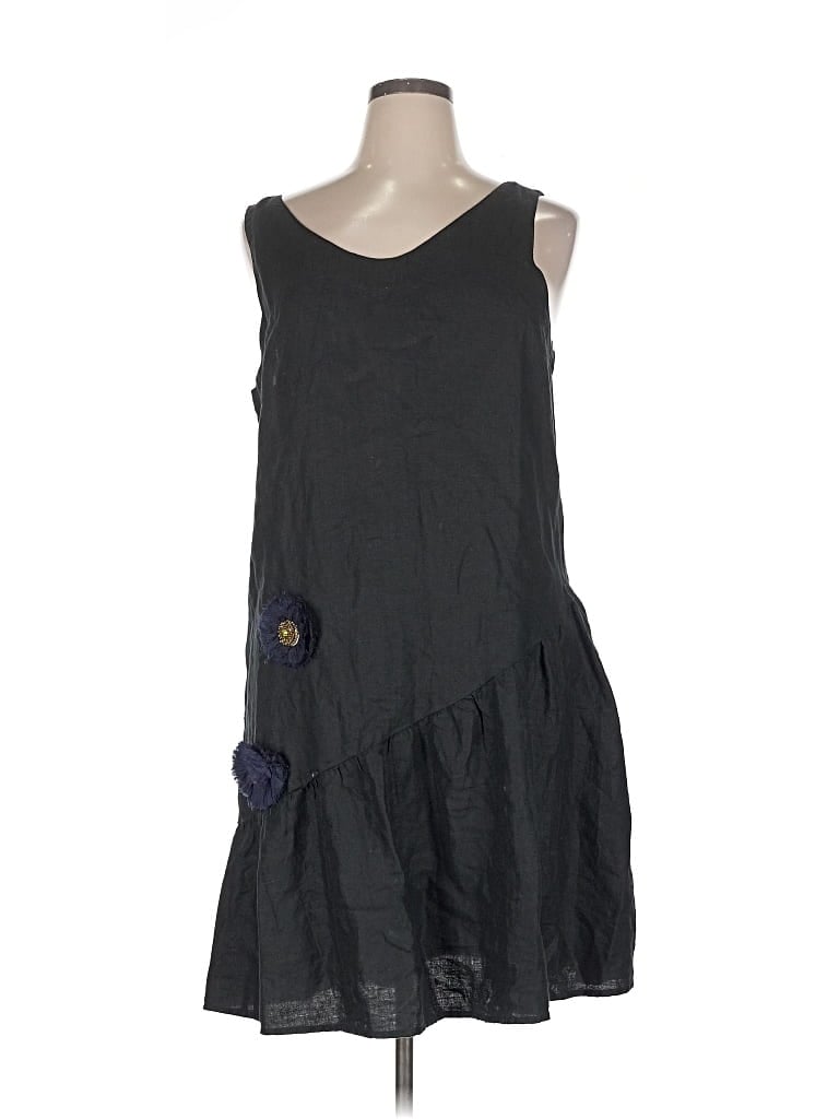 Pre-owned Garnet Hill Casual Dress In Black