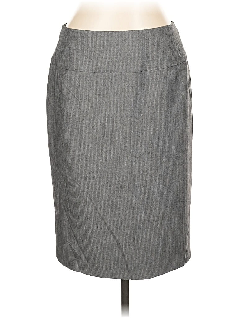 Pre-owned Jones New York Collection Formal Skirt In Gray