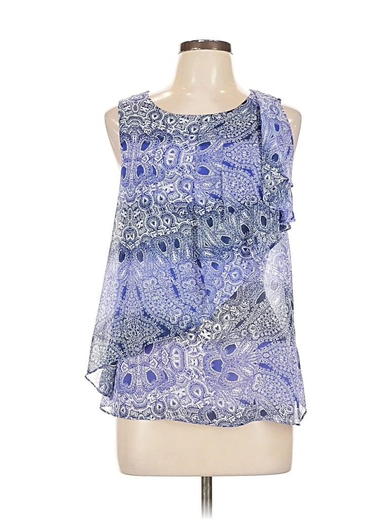 Pre-owned Hd In Paris Sleeveless Blouse In Blue