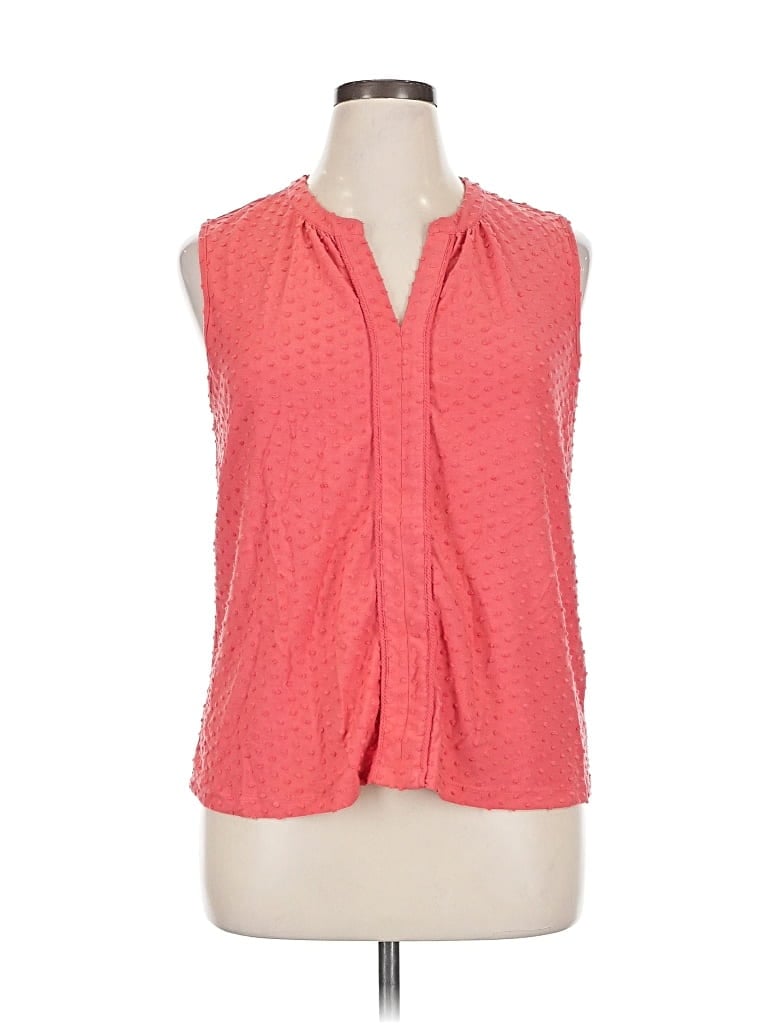 Pre-owned Les Serein Sleeveless Blouse In Orange