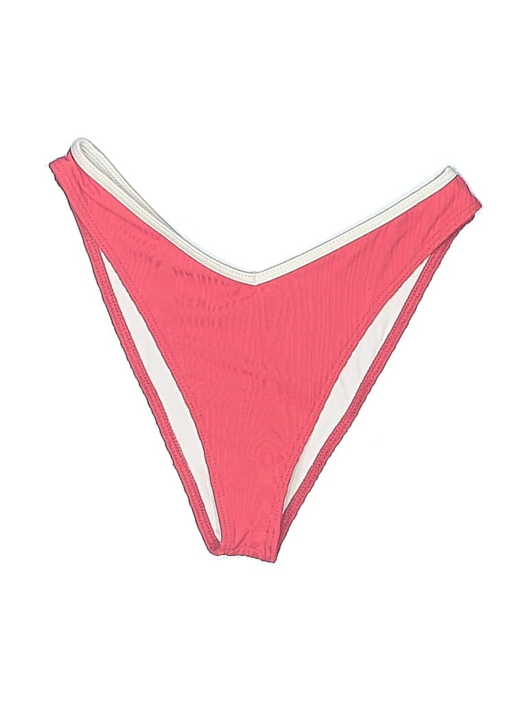 Pre-owned Frankies Bikinis Swimsuit Bottoms In Pink