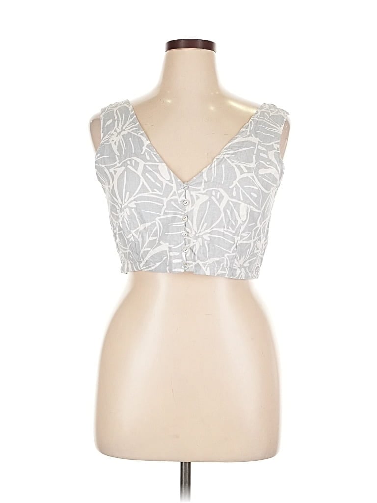MADEWELL Pre-owned Sleeveless Blouse In Silver