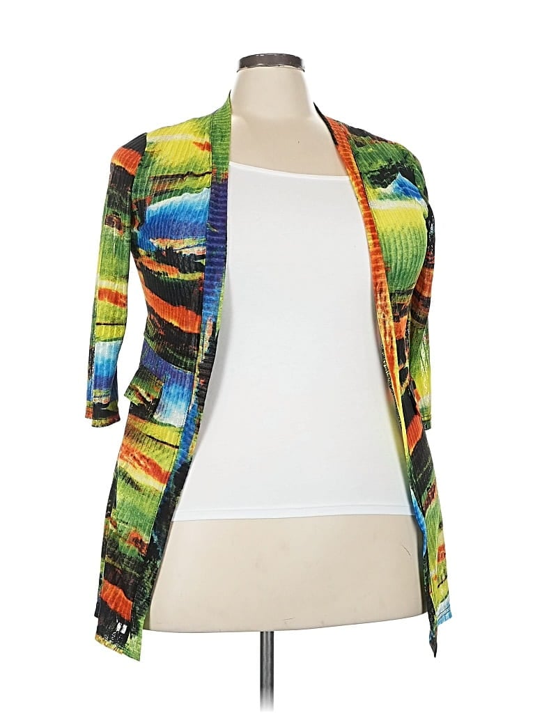 Pre-owned Unbranded Cardigan Sweater In Green