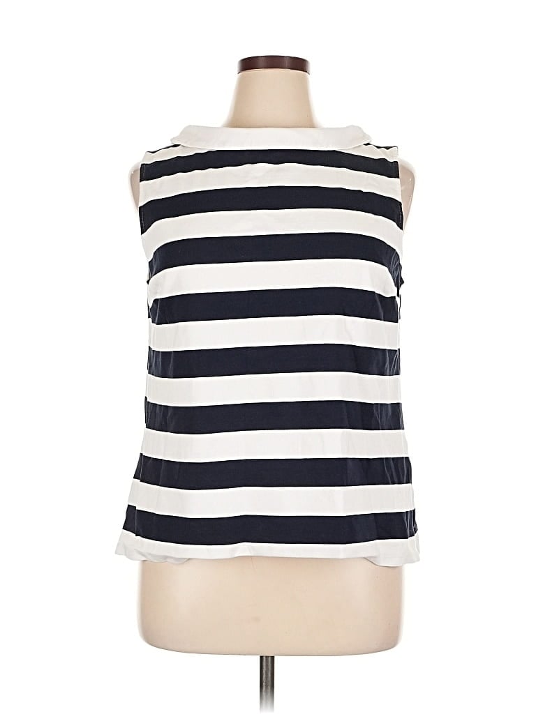 Pre-owned Talbots Outlet Sleeveless Blouse In White