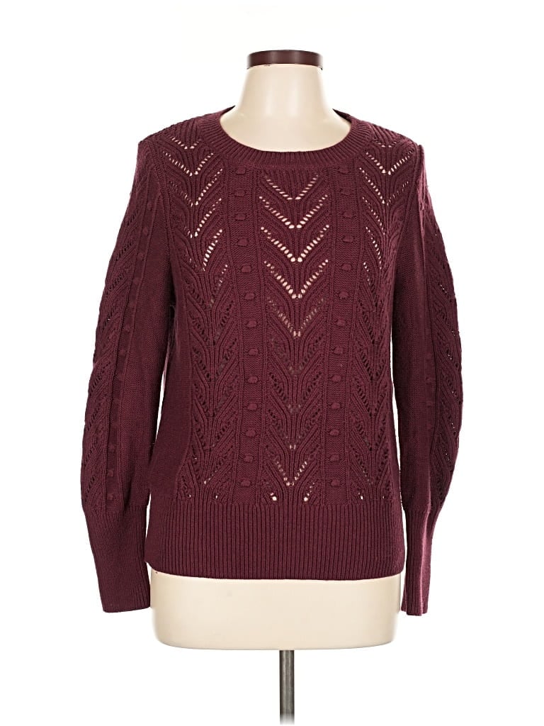 Pre-owned A New Day Pullover Sweater In Burgundy