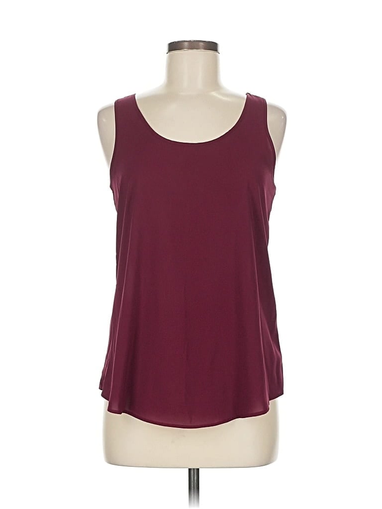 Pre-owned Wishful Park Sleeveless Blouse In Burgundy