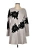 Soft Surroundings Floral Gray Pullover Sweater Size S - photo 1