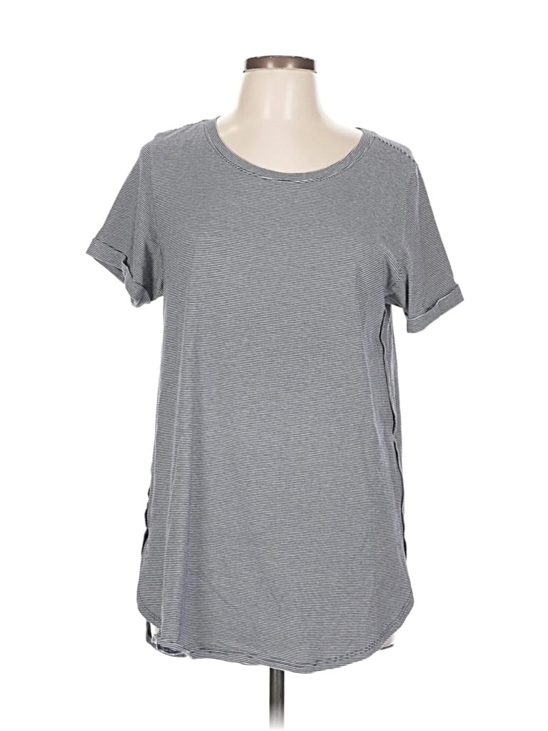 Pre-owned Soft Surroundings Short Sleeve T-shirt In Gray