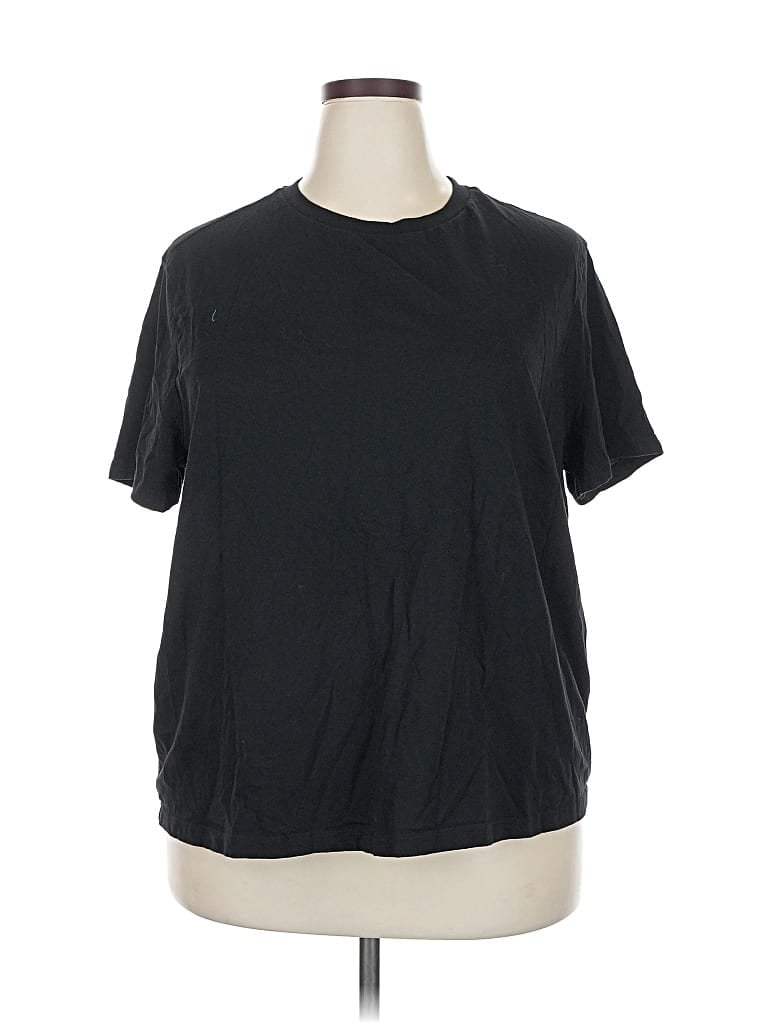 Pre-owned Asos Design Short Sleeve T-shirt In Black