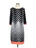 Studio One Chevron-herringbone Black Casual Dress Size L - photo 1