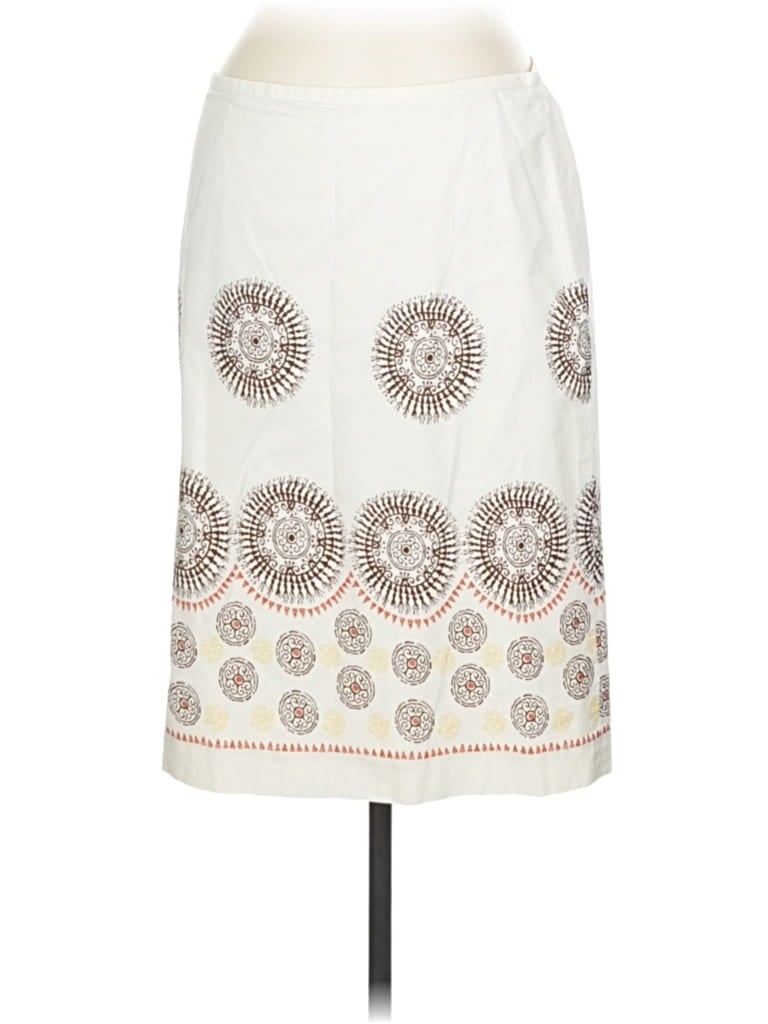 Pre-owned Ann Taylor Loft Casual Skirt In White