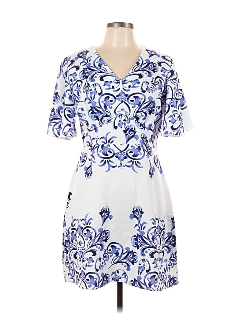 Pre-owned Shein Casual Dress In Blue