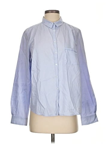 Violeta by Mango Long Sleeve Button-Down Shirt (view 1)