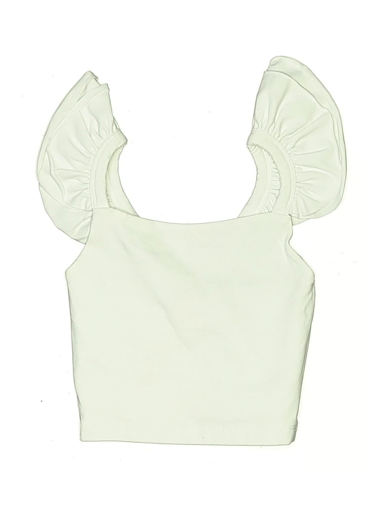 Pre-owned Assorted Brands Kids' Sleeveless Blouse In White