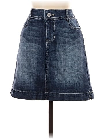 White House Black Market Denim Skirt (view 1)