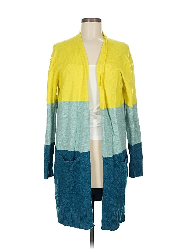 A NEW DAY Pre-owned Cardigan Sweater In Yellow