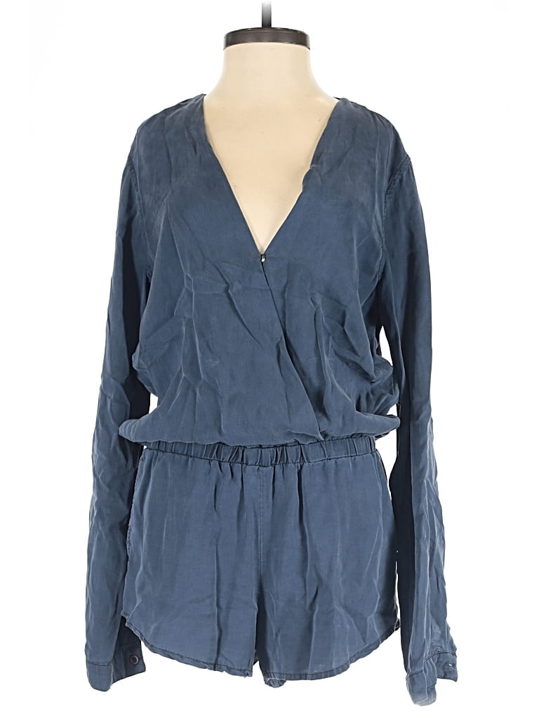 Pre-owned Cloth & Stone Romper In Blue