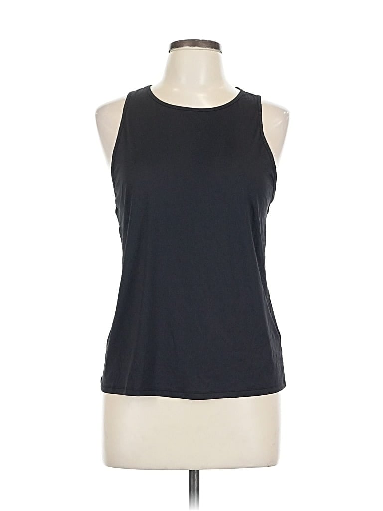 Pre-owned Active By Old Navy Sleeveless Top Black Halter Neckline Tops