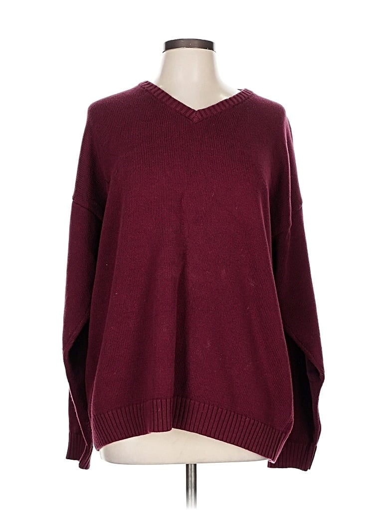 Pre-owned Gant Pullover Sweater In Burgundy