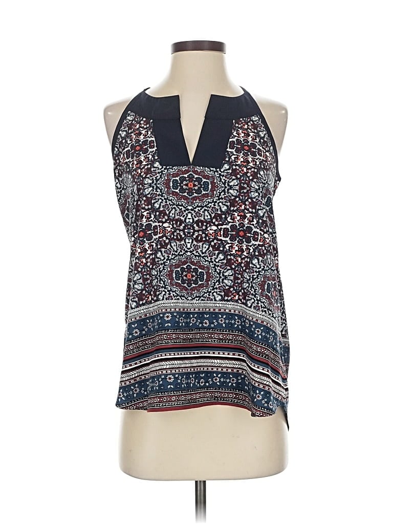 Pre-owned Athleta Sleeveless Blouse In Blue