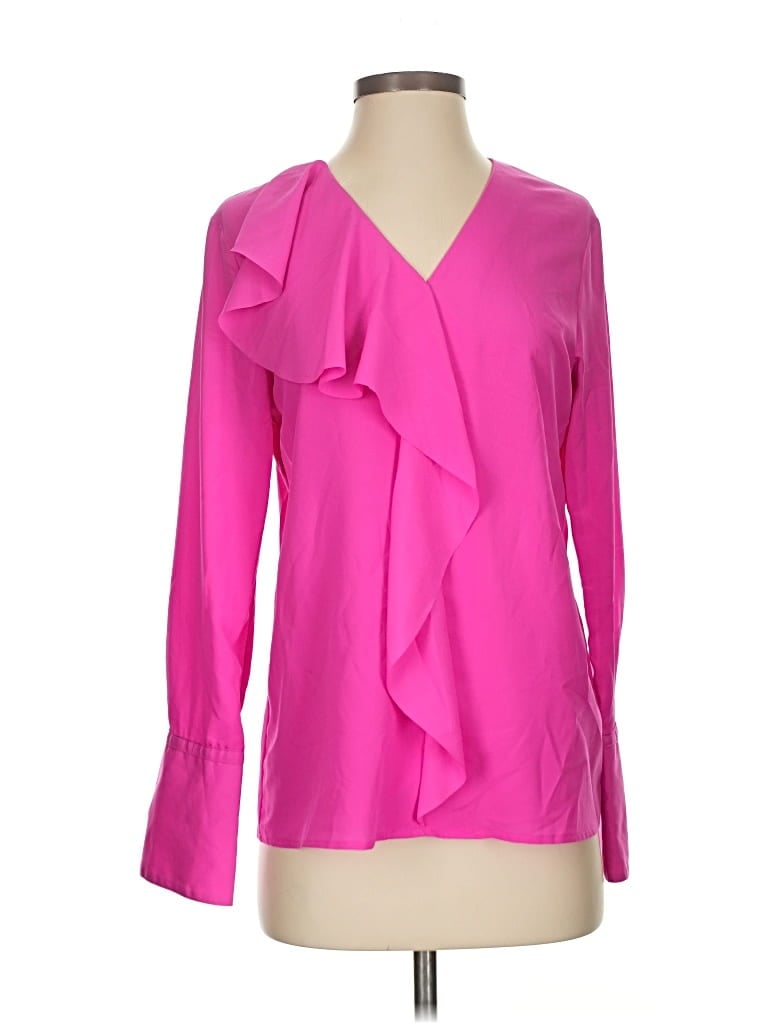 BANANA REPUBLIC Pre-owned Long Sleeve Blouse In Pink