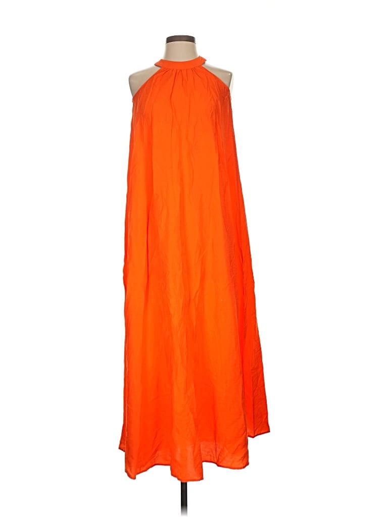 Pre-owned Ann Taylor Loft Cocktail Dress In Orange
