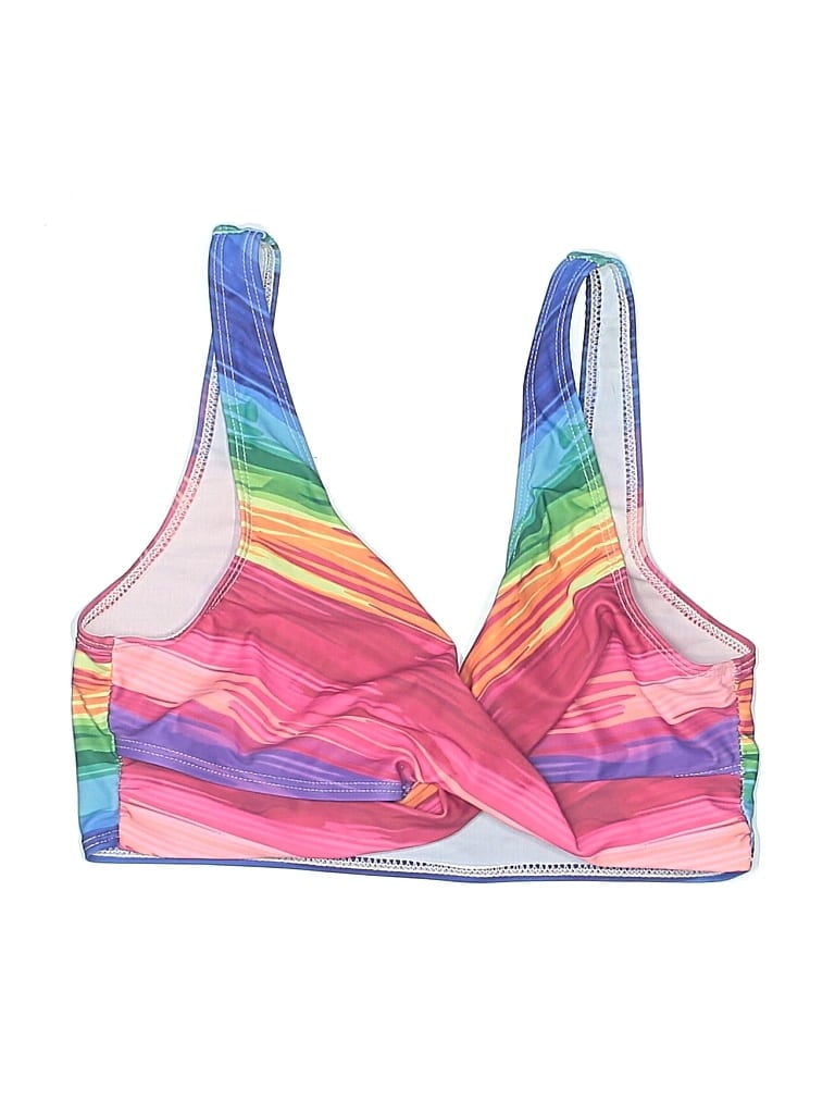 UNBRANDED Pre-owned Swimsuit Top Pink Tie-dye Pattern Swimwear