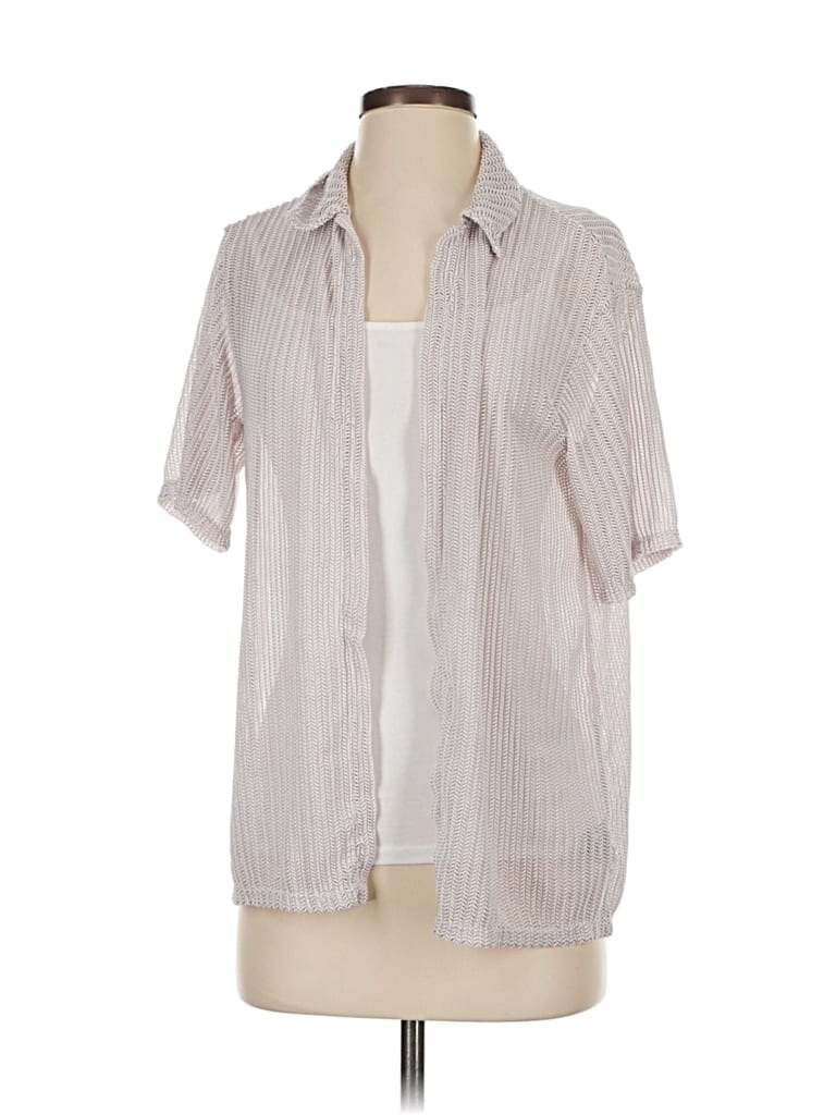 Pre-owned Shein Cardigan Sweater In Silver