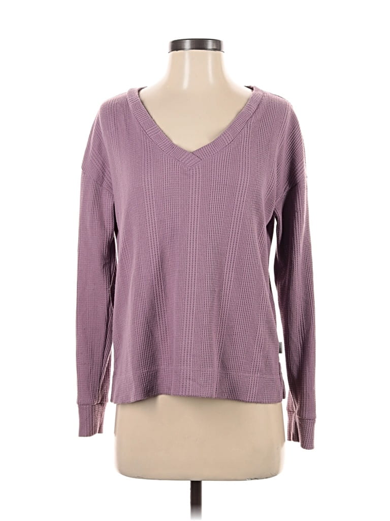 Pre-owned Eddie Bauer Long Sleeve T-shirt In Purple