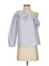 J.Crew 100% Cotton Blue 3/4 Sleeve Blouse Size 2 - photo 1