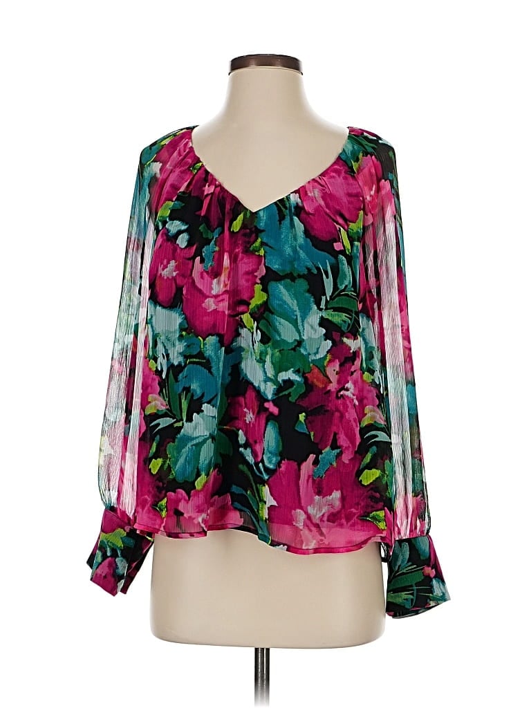 INC INTERNATIONAL CONCEPTS Pre-owned 3/4 Sleeve Blouse In Green