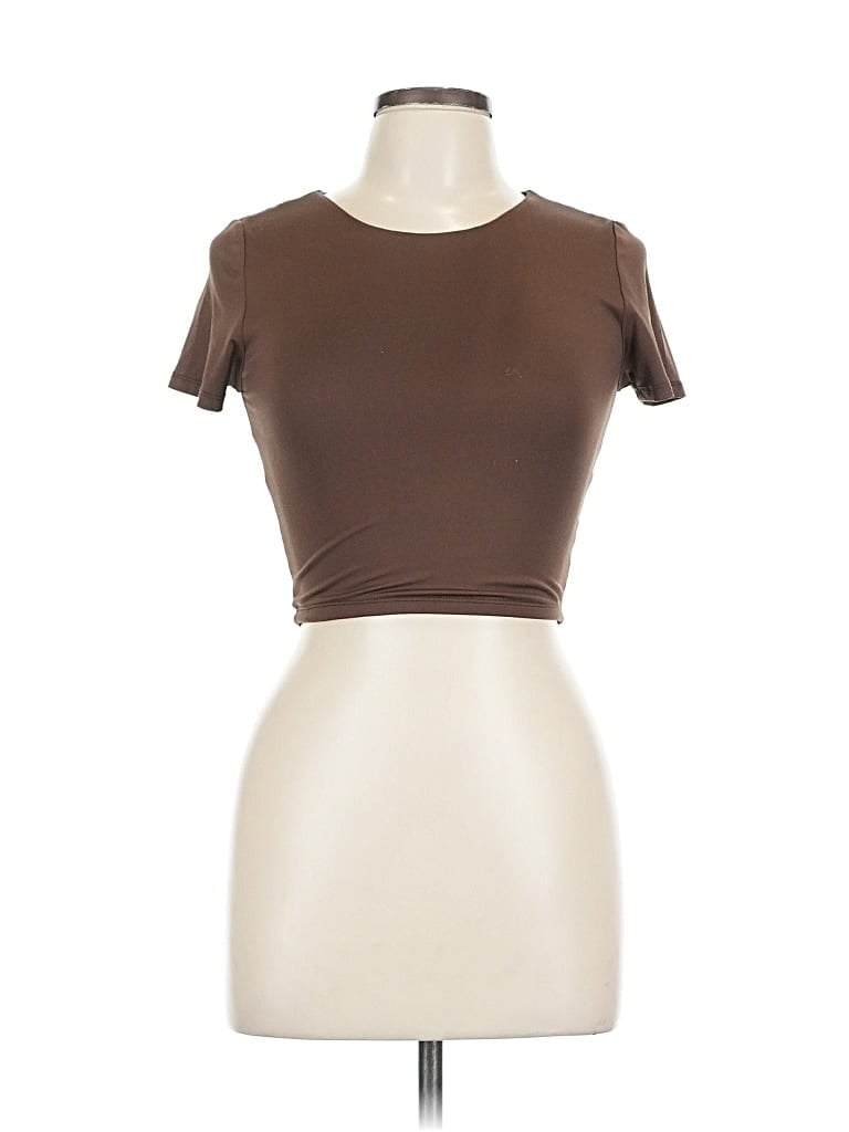 THE WORKSHOP Pre-owned Short Sleeve T-shirt In Brown