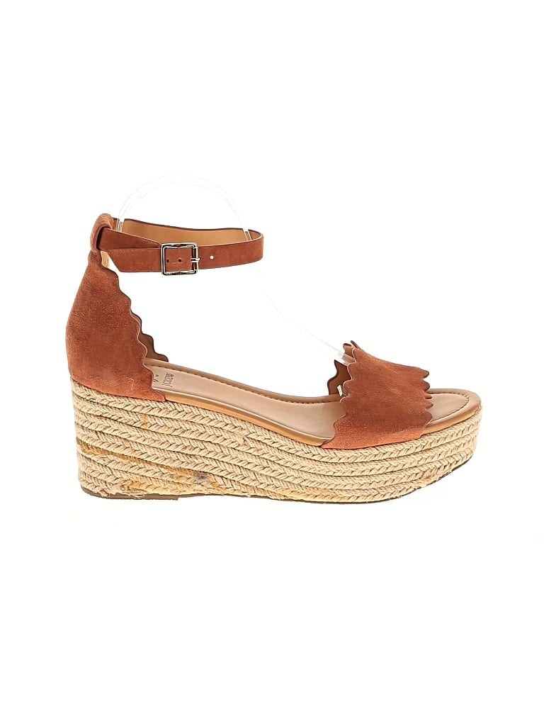 Pre-owned J. By J.crew Wedges In Brown