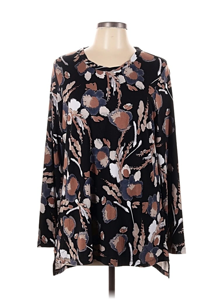 Pre-owned Logo By Lori Goldstein Long Sleeve T-shirt In Black